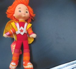11" HALLMARK 1983 MATTEL RAINBOW BRITE RED BUTLER BOY DOLL, CAPE OR CANARY YELLOW CHOICE